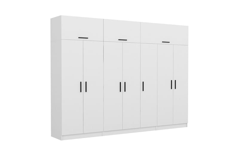 Fruitland Garderob 315x255 cm - Vit - Förvaring - Sko- & klädförvaring - Garderober & garderobssystem