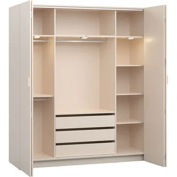 Garderob 4 You Fresh 4 Dörrar - Ek, 206 cm - Förvaring - Sko- & klädförvaring - Garderober & garderobssystem