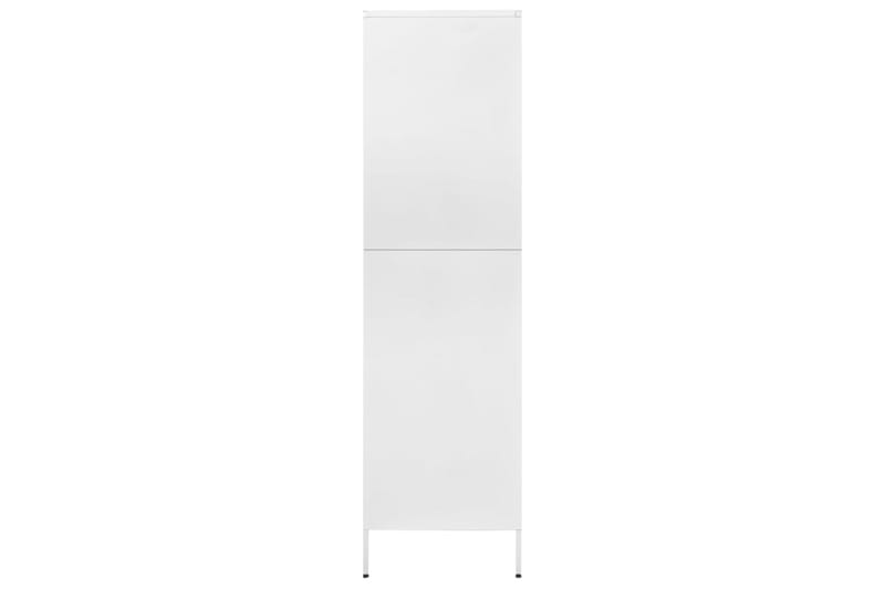 Garderob 90x50x180 cm vit stål - Vit - Förvaring - Sko- & klädförvaring - Garderober & garderobssystem