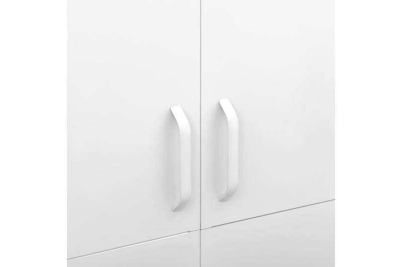 Garderob 90x50x180 cm vit stål - Vit - Förvaring - Sko- & klädförvaring - Garderober & garderobssystem