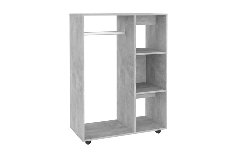 Garderob betonggrå 80x40x110 cm spånskiva - Betonggrå - Förvaring - Sko- & klädförvaring - Garderober & garderobssystem