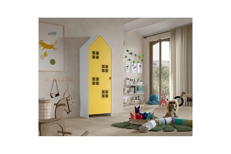 Garderob Casami Brygge Gul - Gul - Förvaring - Sko- & klädförvaring - Garderober & garderobssystem