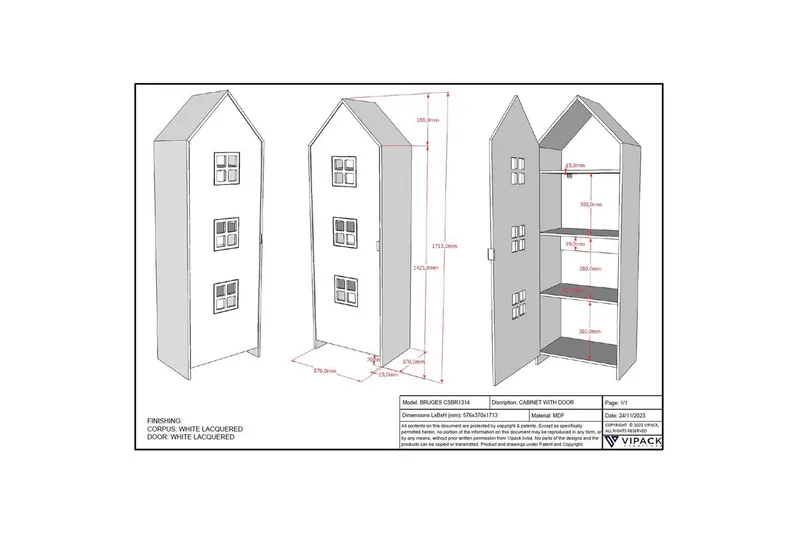 Garderob Casami Brygge Vit - Vit - Förvaring - Sko- & klädförvaring - Garderober & garderobssystem