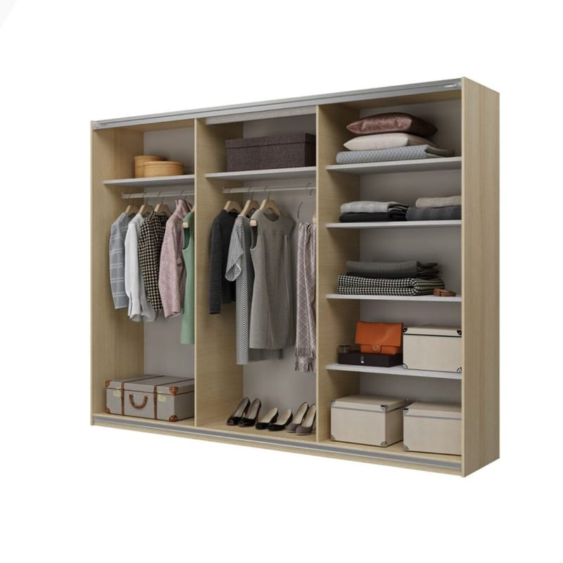 Garderob Cube 3 skjutdörrar - Lindberg Ek - Förvaring - Sko- & klädförvaring - Garderober & garderobssystem