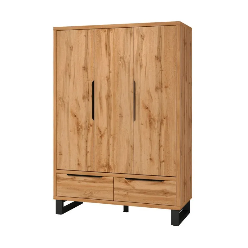 Garderob Halle S 3 Dörrar med 2 Lådor - Förvaring - Sko- & klädförvaring - Garderober & garderobssystem