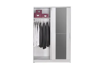 Garderob Jovel Vit - Vit - Förvaring - Sko- & klädförvaring - Garderober & garderobssystem