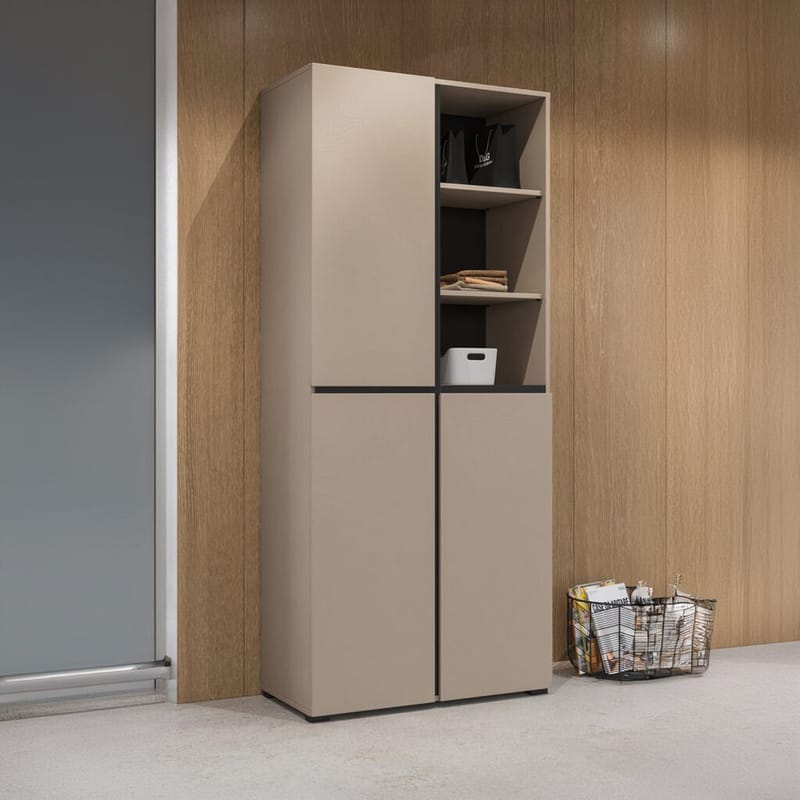 Garderob Kors 3 dörrar - Kongo - Förvaring - Sko- & klädförvaring - Garderober & garderobssystem