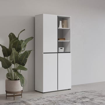 Garderob Kors 3 dörrar - Vit - Förvaring - Sko- & klädförvaring - Garderober & garderobssystem