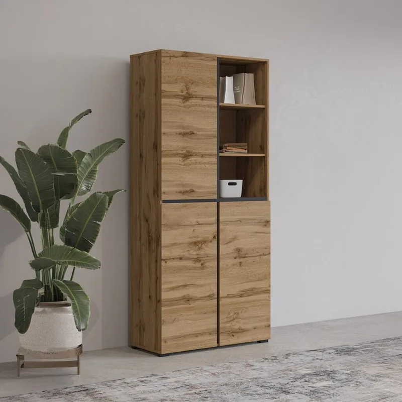 Garderob Kors 3 dörrar - Wotan Ek - Förvaring - Sko- & klädförvaring - Garderober & garderobssystem