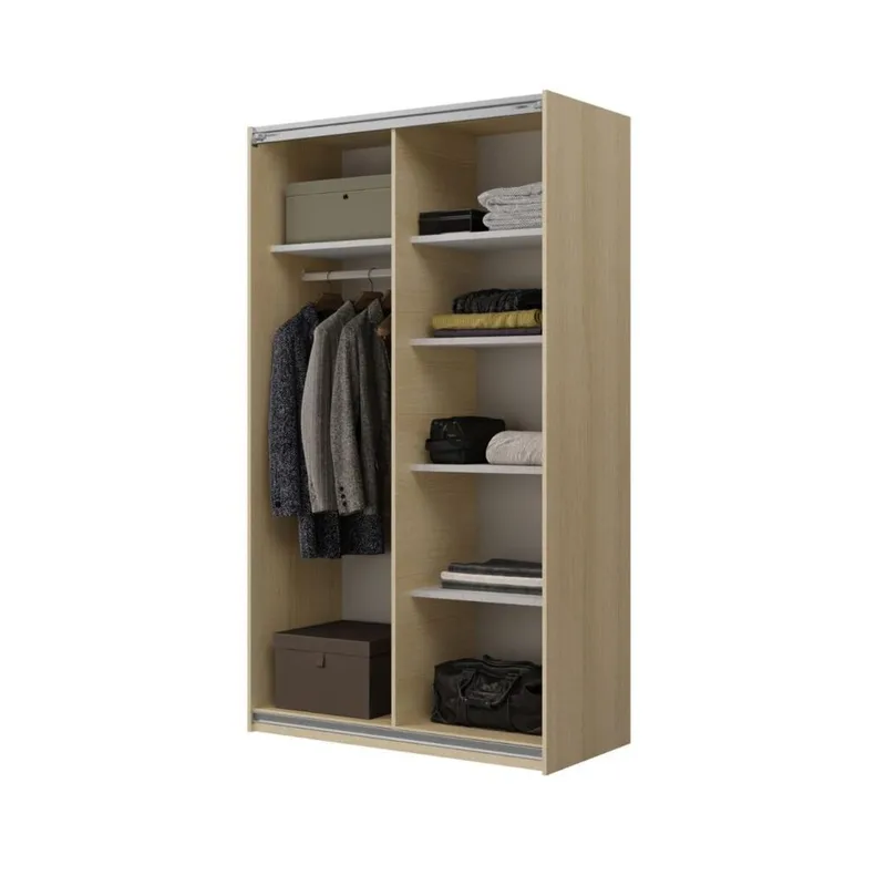 Garderob Kub 2 Skjutdörrar - Lindberg ek - Förvaring - Sko- & klädförvaring - Garderober & garderobssystem