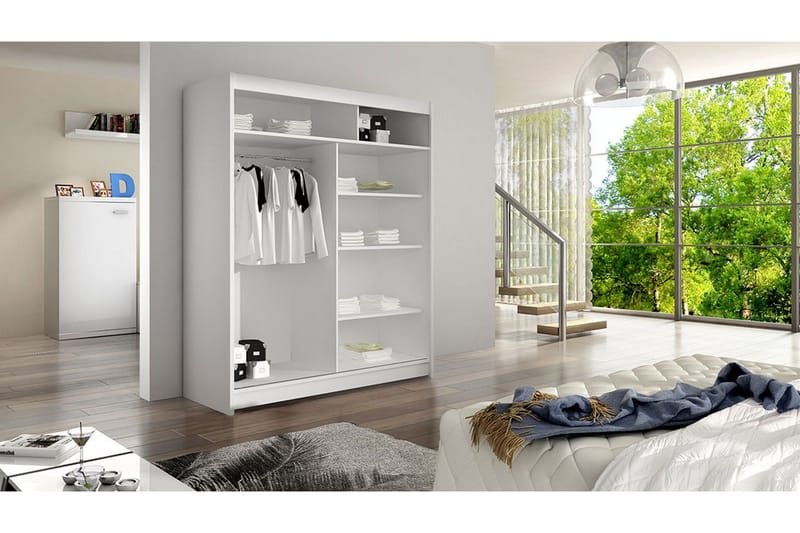 Garderob + LED - Svart/Vit/RGB LED - Förvaring - Sko- & klädförvaring - Garderober & garderobssystem