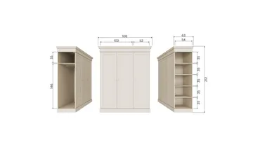 Garderob Olivia - Förvaring - Sko- & klädförvaring - Garderober & garderobssystem