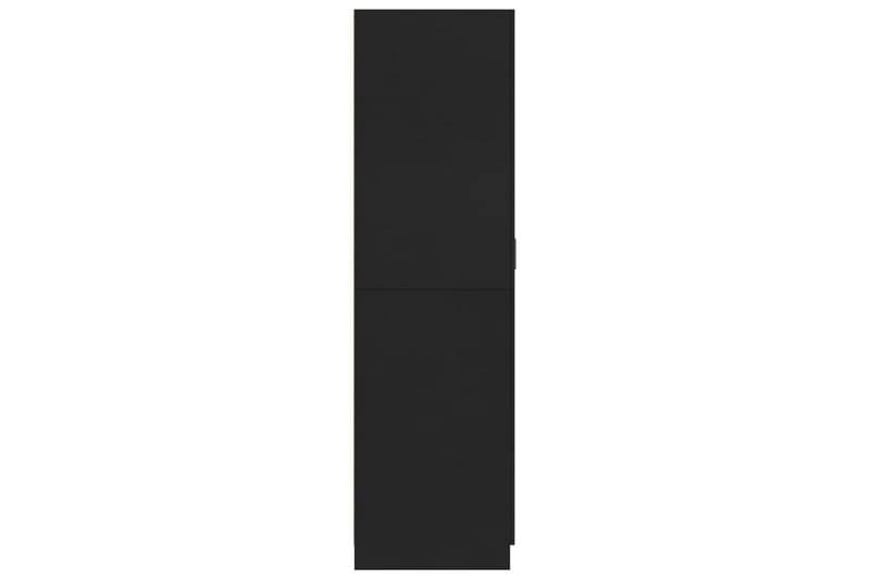 Garderob svart 80x52x180 cm spånskiva - Svart - Garderober & garderobssystem