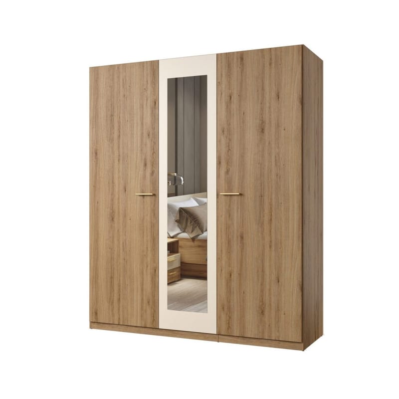 Garderob Vertina 3 Dörrar 1 Spegel