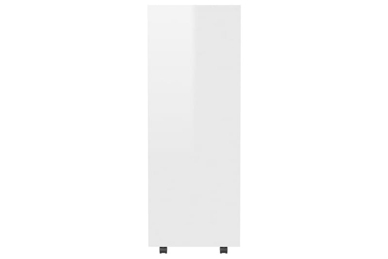Garderob vit högglans 80x40x110 cm spånskiva - Vit högglans - Garderober & garderobssystem