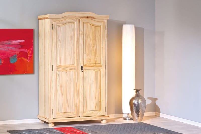 Amalia Garderob 104 cm - Furu - Förvaring - Sko- & klädförvaring - Garderober & garderobssystem