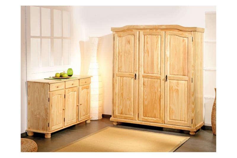 Amalia Garderob 150 cm - Furu - Förvaring - Sko- & klädförvaring - Garderober & garderobssystem