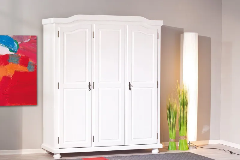 Amalia Garderob 150 cm - Vit - Förvaring - Sko- & klädförvaring - Garderober & garderobssystem