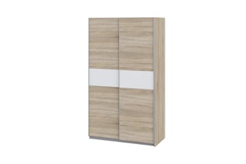 Amyracle Garderob 62x121 cm - Vit/Brun/Grå - Förvaring - Sko- & klädförvaring - Garderober & garderobssystem