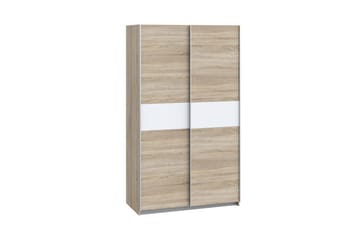 Amyracle Garderob 62x121 cm - Vit/Brun/Grå - Förvaring - Sko- & klädförvaring - Garderober & garderobssystem