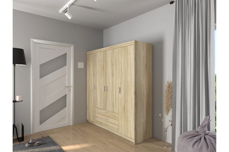 ANSMARK Garderob 53x190x176,3  cm Sonomaek - Förvaring - Sko- & klädförvaring - Garderober & garderobssystem