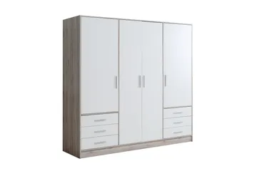 Ashgate Garderob 207 cm - Brun/Vit - Förvaring - Sko- & klädförvaring - Garderober & garderobssystem