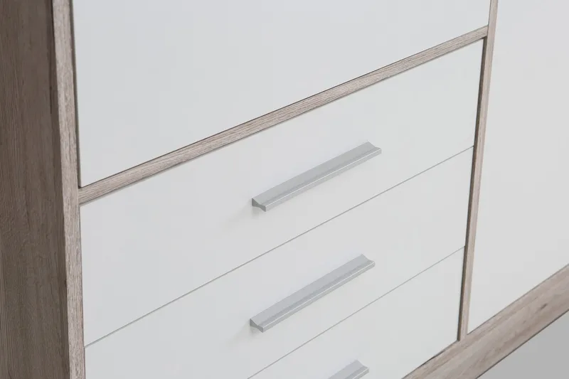 Ashgate Garderob 207 cm - Brun/Vit - Förvaring - Sko- & klädförvaring - Garderober & garderobssystem