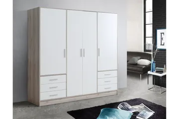 Ashgate Garderob 207 cm - Brun/Vit - Förvaring - Sko- & klädförvaring - Garderober & garderobssystem