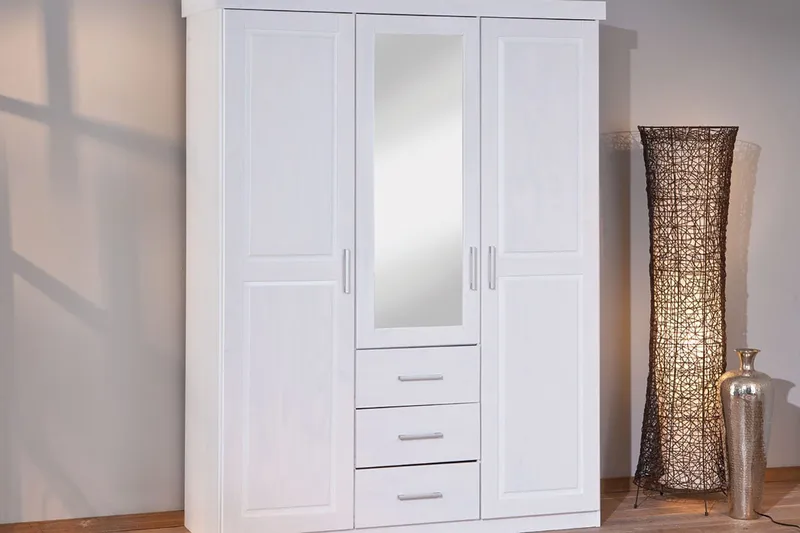 Bailey 4 Garderob - Vit - Förvaring - Sko- & klädförvaring - Garderober & garderobssystem