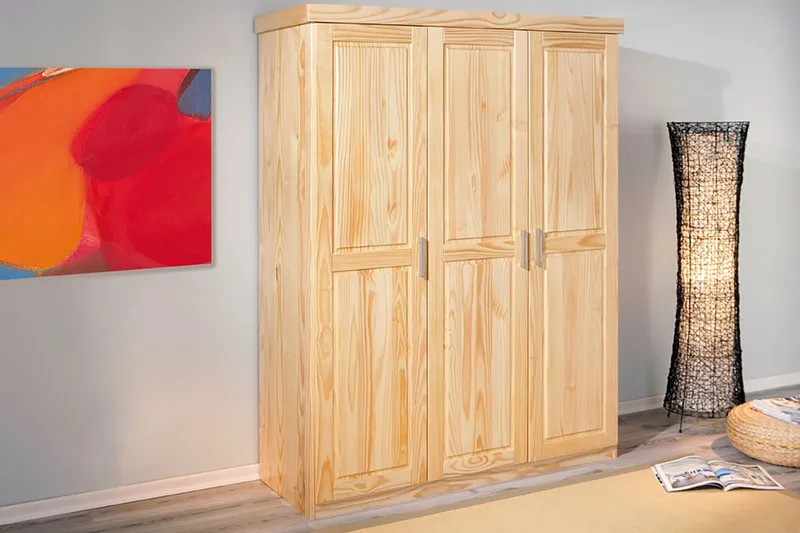 Bailey Garderob 140 cm - Furu - Förvaring - Sko- & klädförvaring - Garderober & garderobssystem