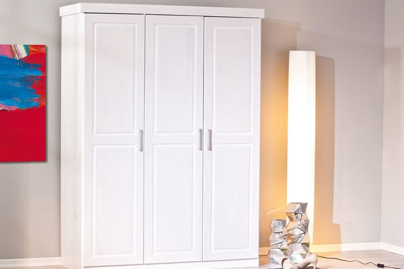 Bailey Garderob 140 cm - Vit - Förvaring - Sko- & klädförvaring - Garderober & garderobssystem