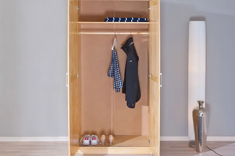 Bailey Garderob 95 cm - Furu - Förvaring - Sko- & klädförvaring - Garderober & garderobssystem