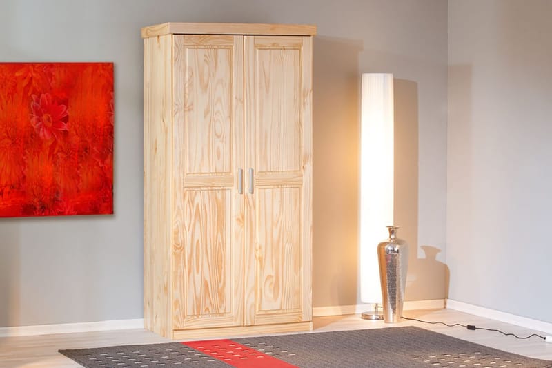 Bailey Garderob 95 cm - Furu - Förvaring - Sko- & klädförvaring - Garderober & garderobssystem