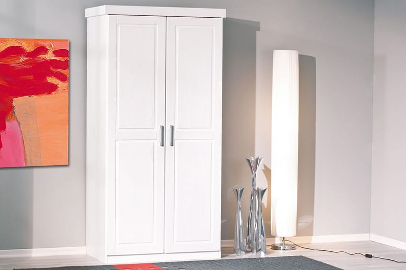 Bailey Garderob 95 cm - Vit - Förvaring - Sko- & klädförvaring - Garderober & garderobssystem