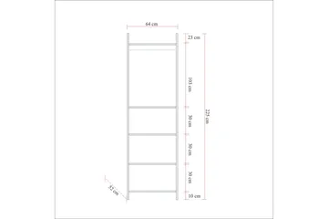Batler Garderob 52x104 3 Dörrar - Natur - Förvaring - Sko- & klädförvaring - Garderober & garderobssystem