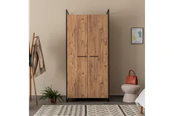 Batler Garderob 52x104 5 Dörrar - Natur - Förvaring - Sko- & klädförvaring - Garderober & garderobssystem