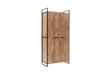 Batler Garderob 52x104 5 Dörrar - Natur - Förvaring - Sko- & klädförvaring - Garderober & garderobssystem