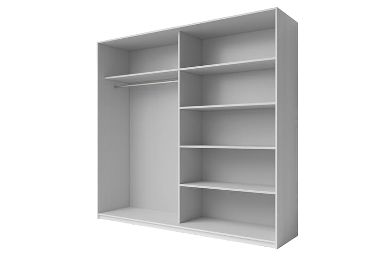 Bovera Garderob 61x200 cm - Askgrå - Förvaring - Sko- & klädförvaring - Garderober & garderobssystem