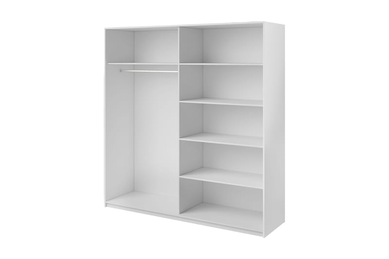 Bovera Garderob 61x221 cm - Askgrå - Förvaring - Sko- & klädförvaring - Garderober & garderobssystem