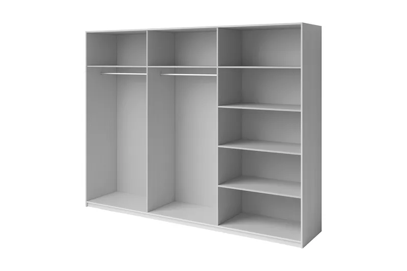 Bovera Garderob 61x270 cm - Askgrå - Förvaring - Sko- & klädförvaring - Garderober & garderobssystem