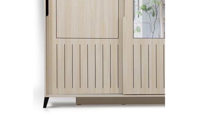 BRADLEY Garderob 120 Ljus Trä - Ljus Trä - Förvaring - Sko- & klädförvaring - Garderober & garderobssystem