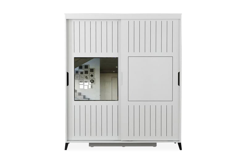 BRADLEY Garderob 150 Vit - Vit - Förvaring - Sko- & klädförvaring - Garderober & garderobssystem