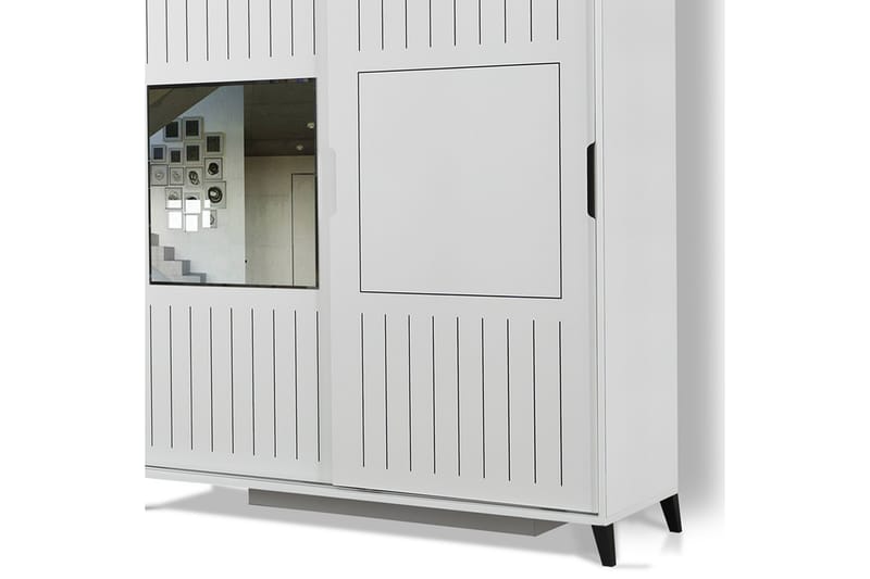 BRADLEY Garderob 160 Vit - Vit - Förvaring - Sko- & klädförvaring - Garderober & garderobssystem