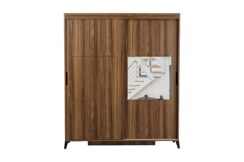 BRADLEY Garderob 180 Valnöt, Valnöt