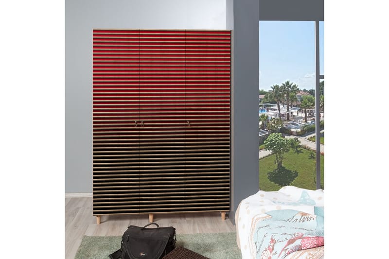 Brokind Garderob 135 cm - Brun - Förvaring - Sko- & klädförvaring - Garderober & garderobssystem