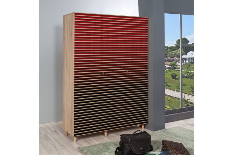 Brokind Garderob 135 cm - Brun - Förvaring - Sko- & klädförvaring - Garderober & garderobssystem