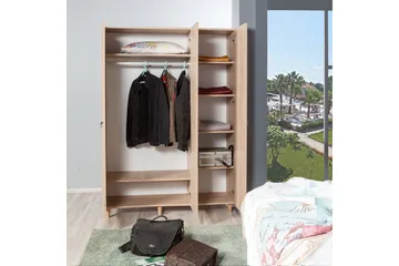 Brokind Garderob 135 cm - Brun/Ek - Förvaring - Förvaringsmöbler - Byrå