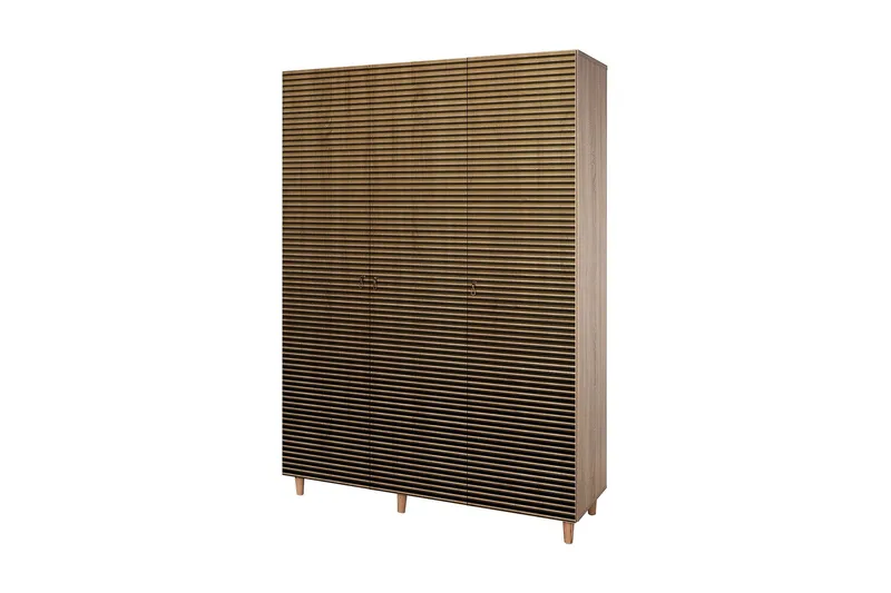 Brokind Garderob 135 cm, Brun/Ek