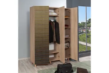 Brokind Garderob 135 cm - Brun/Ek - Förvaring - Förvaringsmöbler - Byrå