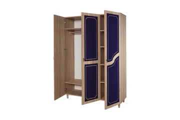 Brokind Garderob 135 cm - Brun/Lila - Förvaring - Sko- & klädförvaring - Garderober & garderobssystem